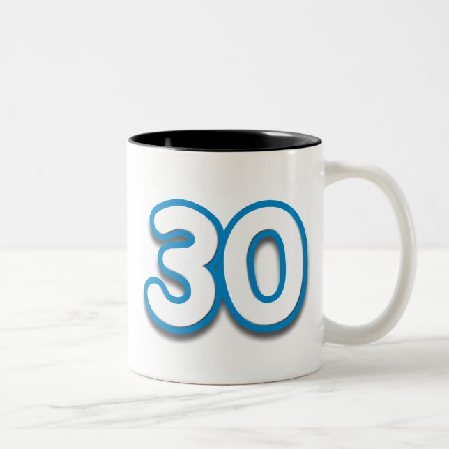Mugg för 30 år födelsedag- eller årsdagSim (Höger)