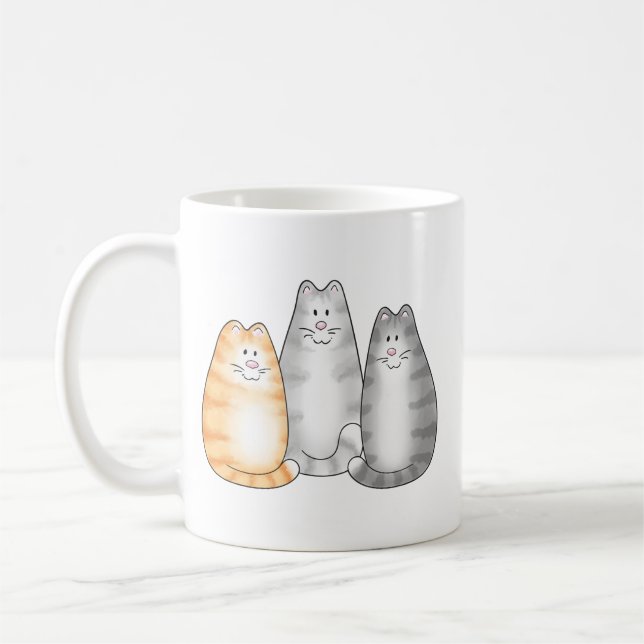 Mugg för 3 katter (Vänster)