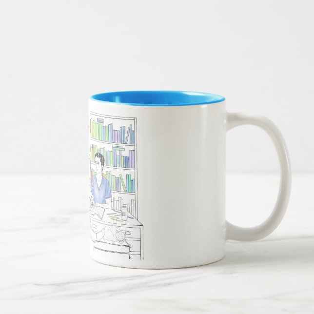 Mugg för Adrien och Jake färgläggningbok (utan (Höger)