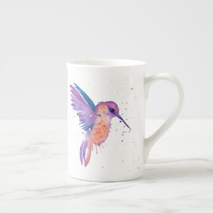 Mugg för akvarellmålningHummingbird Benporslin Mugg