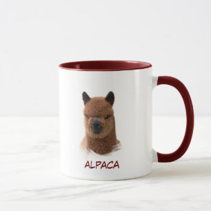 Mugg för Alpacakalenderflicka