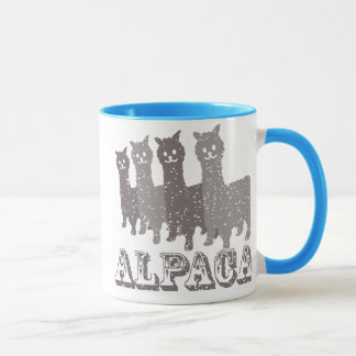 Mugg för AlpacaSilhouette 4 B