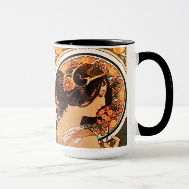 Mugg för Alphonse Mucha kosnedsteg (Höger)