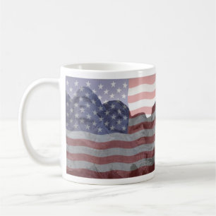 Mugg för amerikanmedborgarskapflagga