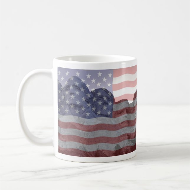 Mugg för amerikanmedborgarskapflagga (Vänster)