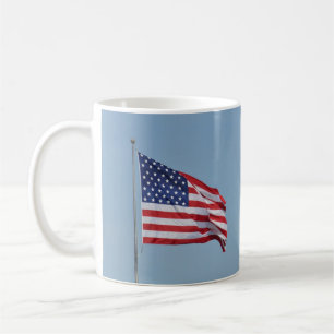 Mugg för amerikanmedborgarskapflagga