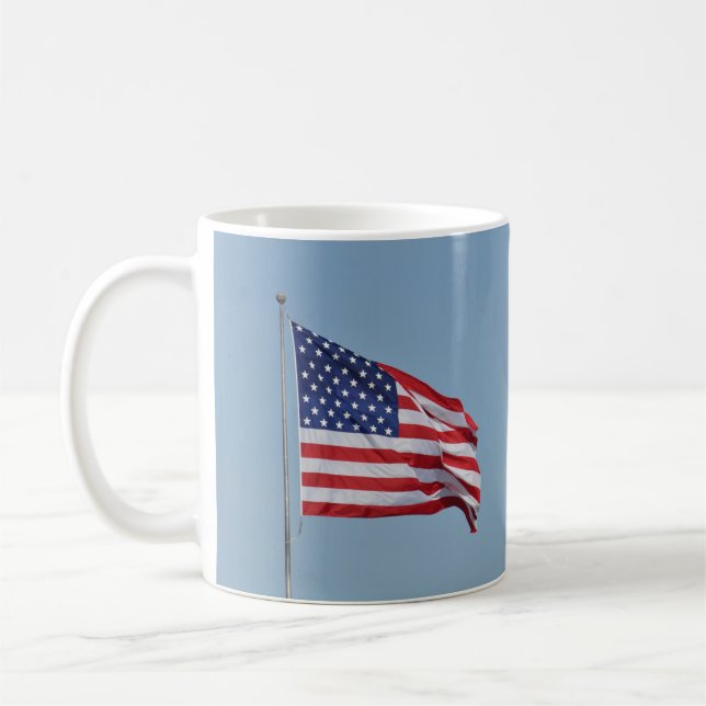 Mugg för amerikanmedborgarskapflagga (Vänster)