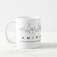 Mugg för Amina peptidenamn