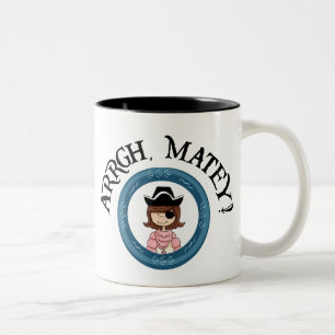 Mugg för Arrgh Matey piratflicka