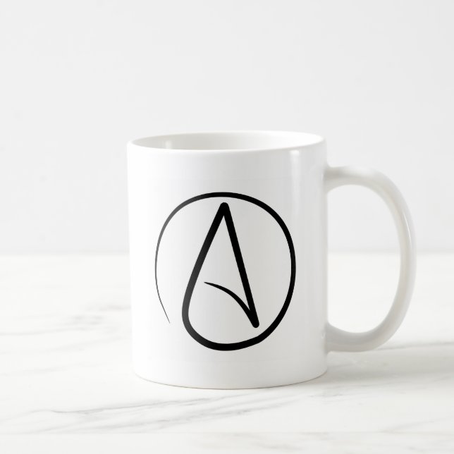 Mugg för ateistsymbolkaffe (Höger)