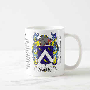 Mugg för Austin familjvapensköld
