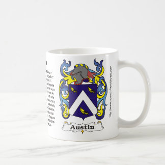 Mugg för Austin familjvapensköld