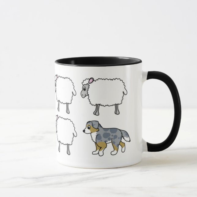 Mugg för australian shepherdsamlarefår (Höger)