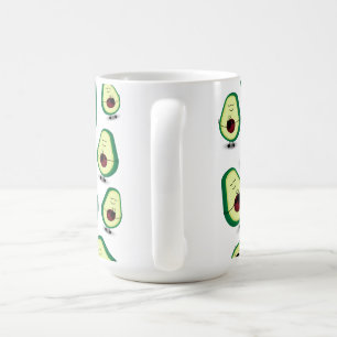 Mugg för avokadokärlekkaffe