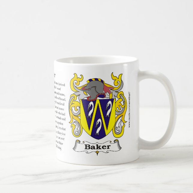 Mugg för bagarefamiljvapensköld (Höger)