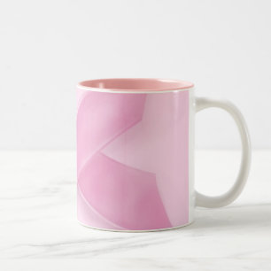 Mugg för band för bröstcancermedvetenhet rosa
