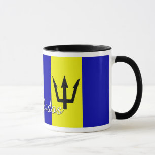 Mugg för Barbados flaggakaffe