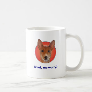Mugg för Basenji bekymmerkaffe