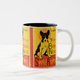Mugg för Basenji gullig hundkaffe