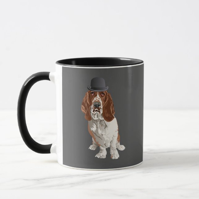Mugg för Bassethundhund (Vänster)