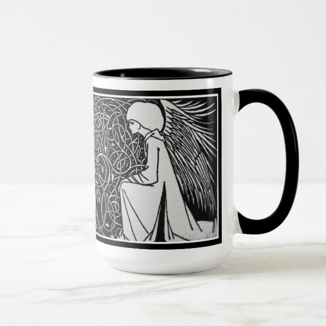 Mugg för Beardsley änglarart nouveau (Höger)