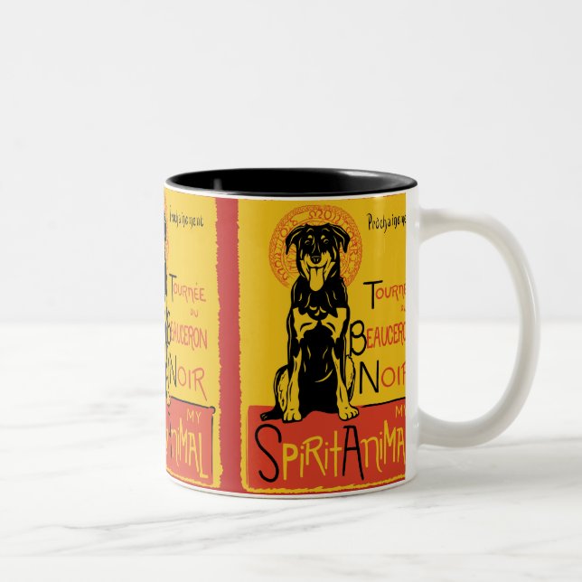 Mugg för Beauceron gullig hundkaffe (Höger)