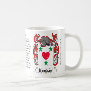 Mugg för Becker familjvapensköld
