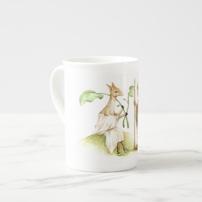 Mugg för benporslin för Hos & Ertae (Framsida vänster)