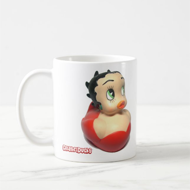 Mugg för Betty Boop beställnings- Rubber ankakaffe (Vänster)