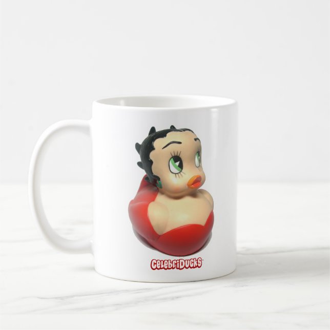 Mugg för Betty Boop beställnings- Rubber ankakaffe (Vänster)