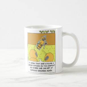 Mugg för Bi-ingApisJitterbug komisk kaffe