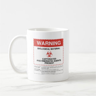 Mugg för Biohazardvarningskaffe (kvadrera),
