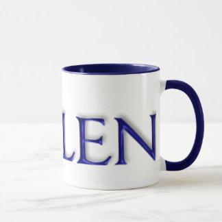 Mugg för blått för KRW Helen Glass