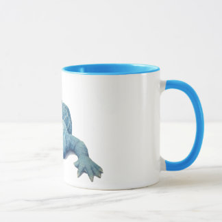 Mugg för blåttalligatorkaffe