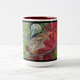 Mugg för blommadrakeleguan