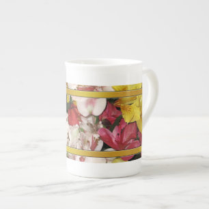 Mugg för blommigt Design Specialty Benporslin Mugg