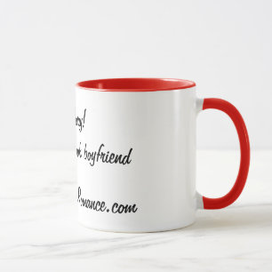 Mugg för bokpojkvänkaffe