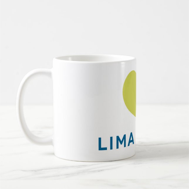 Mugg för böna för LIMA designlogotyp (Vänster)