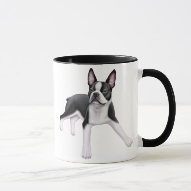 Mugg för Boston TerrierRinger (Höger)