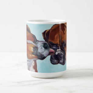 Mugg för boxarehundporträtt