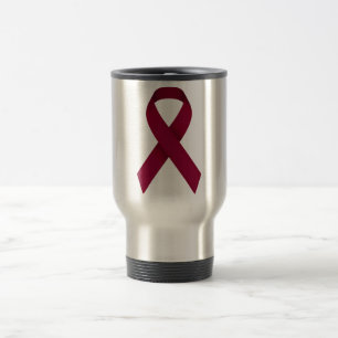 Mugg för Burgundy medvetenhetband för