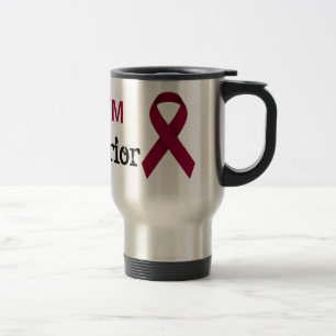 Mugg för Burgundy medvetenhetband för