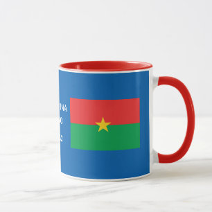 Mugg för Burkina Faso vapensköldklassiker