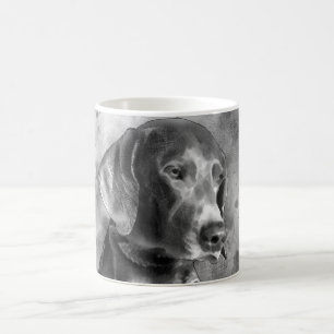 MUGG FÖR BW FÖR AKVARELL WEIMARANER KERAMISK