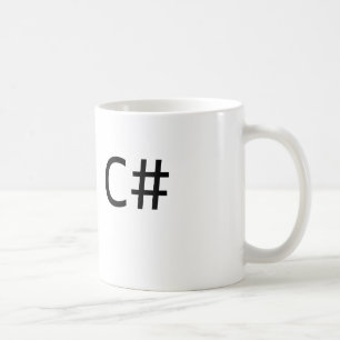 Mugg för C# bärarekaffe