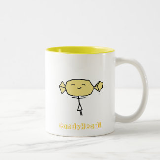 Mugg för CandyHead salighetgult