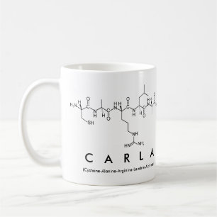 Mugg för Carla peptidenamn