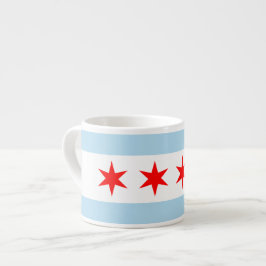 Mugg för Chicago flaggajumbo Espressomugg