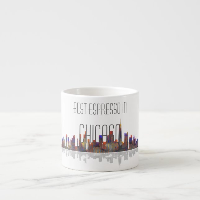 Mugg för Chicago horisontespresso Espressomugg (Framsidan)
