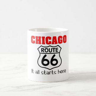 Mugg för Chicago rutt 66